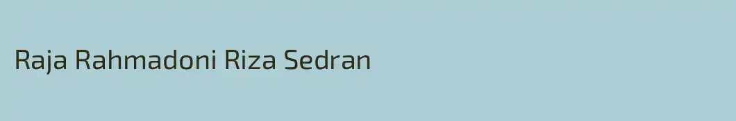 Raja Rahmadoni Riza Sedran